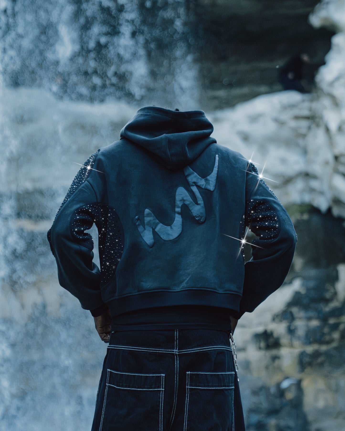 Abstract “GRAPHITE” Hoodie