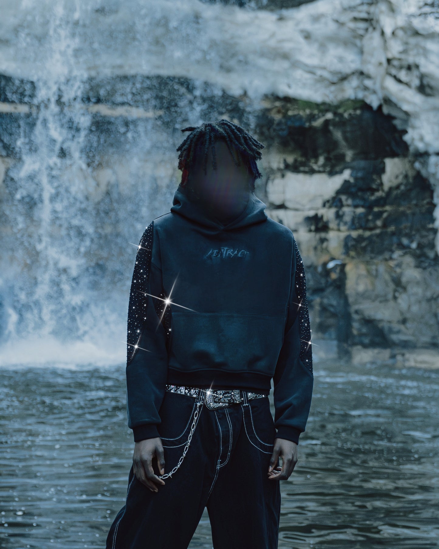 Abstract “GRAPHITE” Hoodie